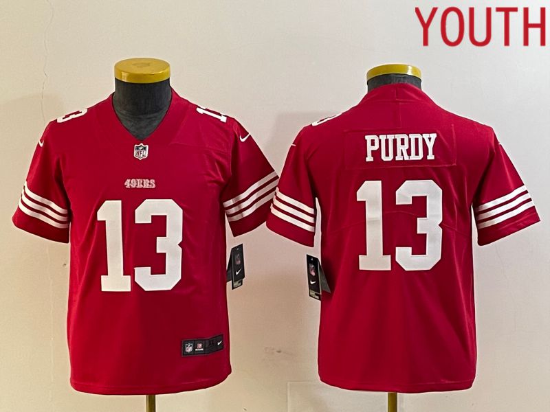 Youth San Francisco 49ers #13 Purdy Red 2023 Nike Vapor Limited NFL Jersey->kansas city chiefs->NFL Jersey